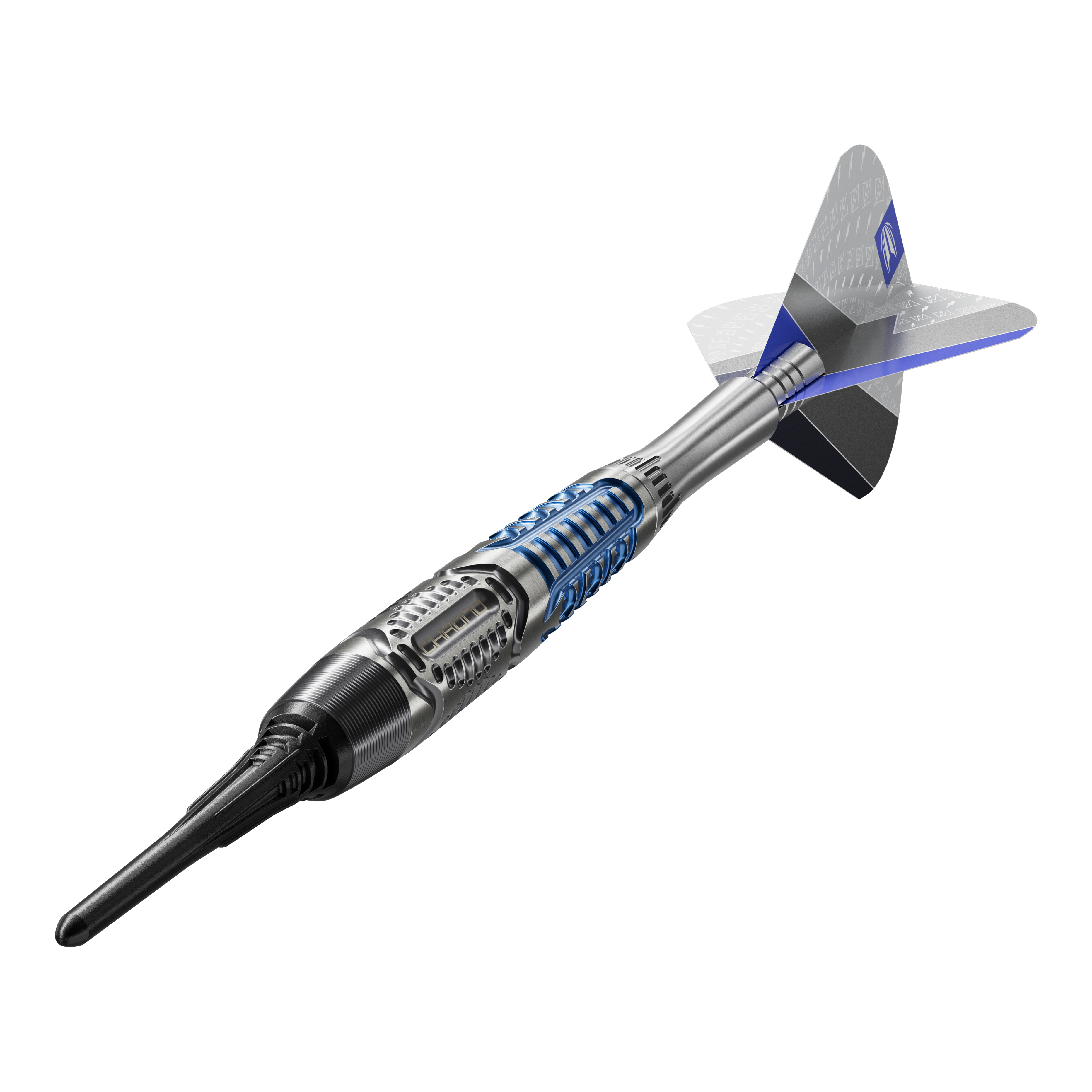 Target Phil Taylor Power X Chrono soft darts Dieses Bild zeigt die Target Phil Taylor Power X Chrono Softdarts. Sie wurden für präzises und professionelles Dartspiel entwickelt.