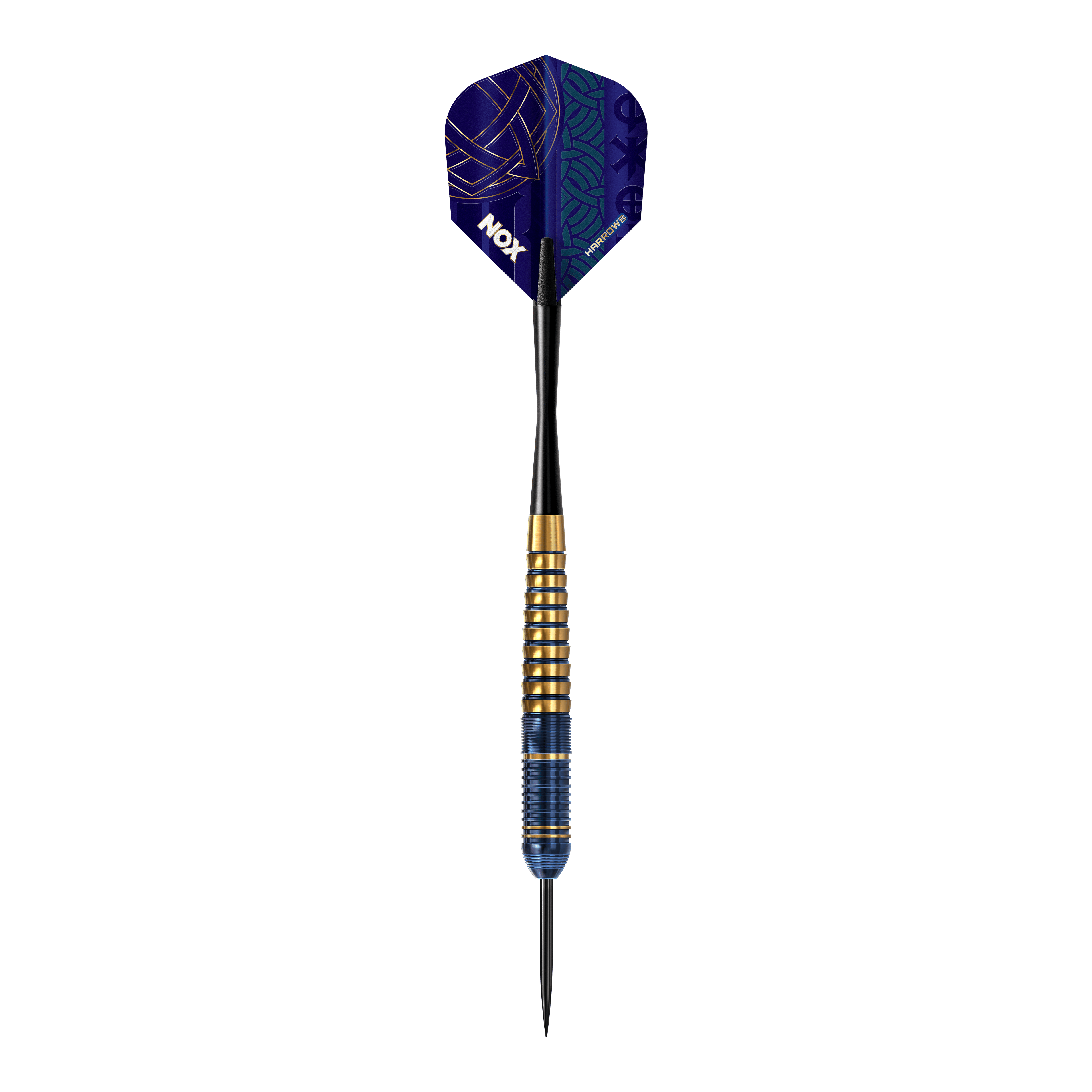 Harrows Nox Premium Brass Steel Darts Das Bild präsentiert die Harrows Nox Premium Brass Steeldarts. Diese Pfeile sind ideal für Steeldart-Spieler und bieten eine gute Verarbeitung.