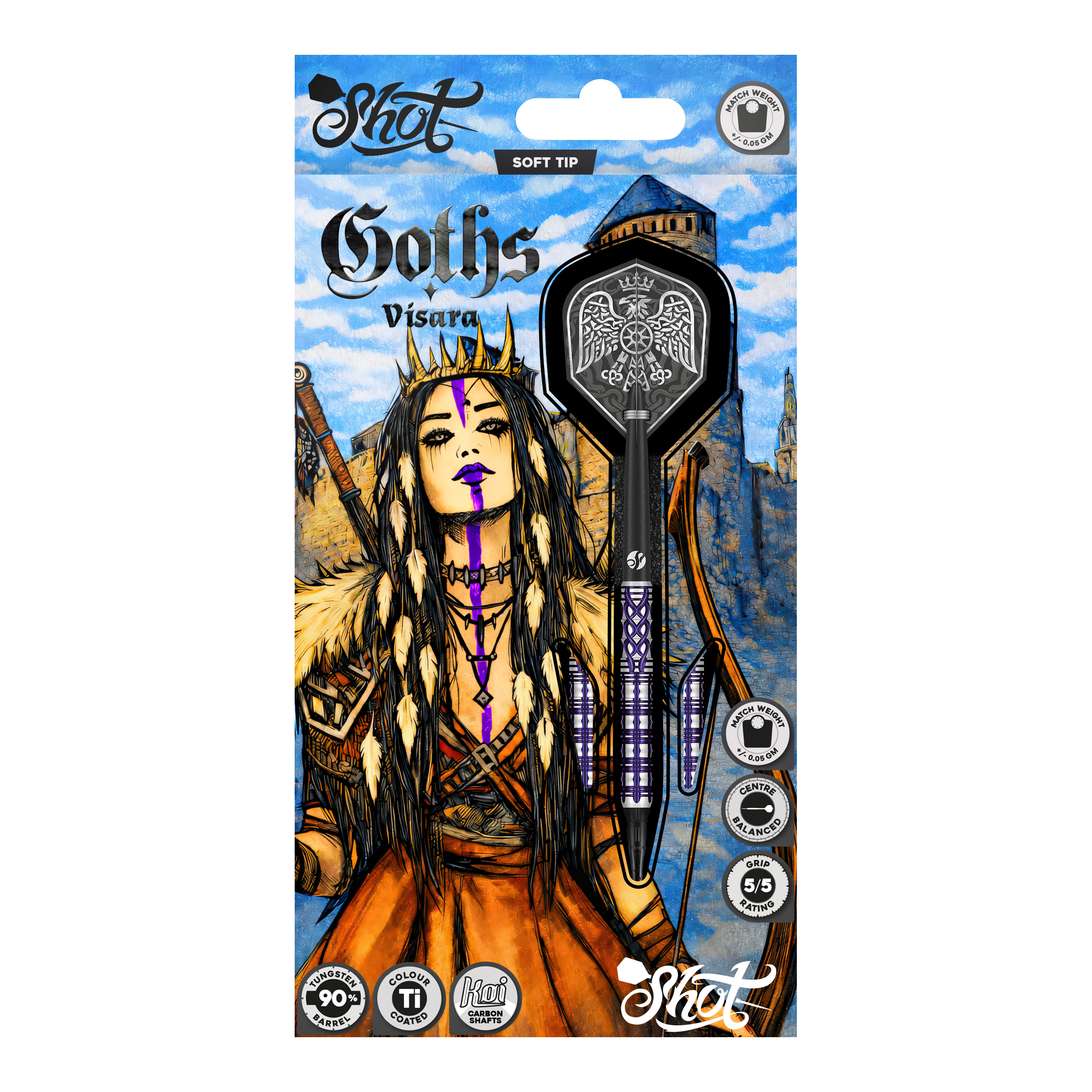 Shot Goths Visara Soft Darts - 20g