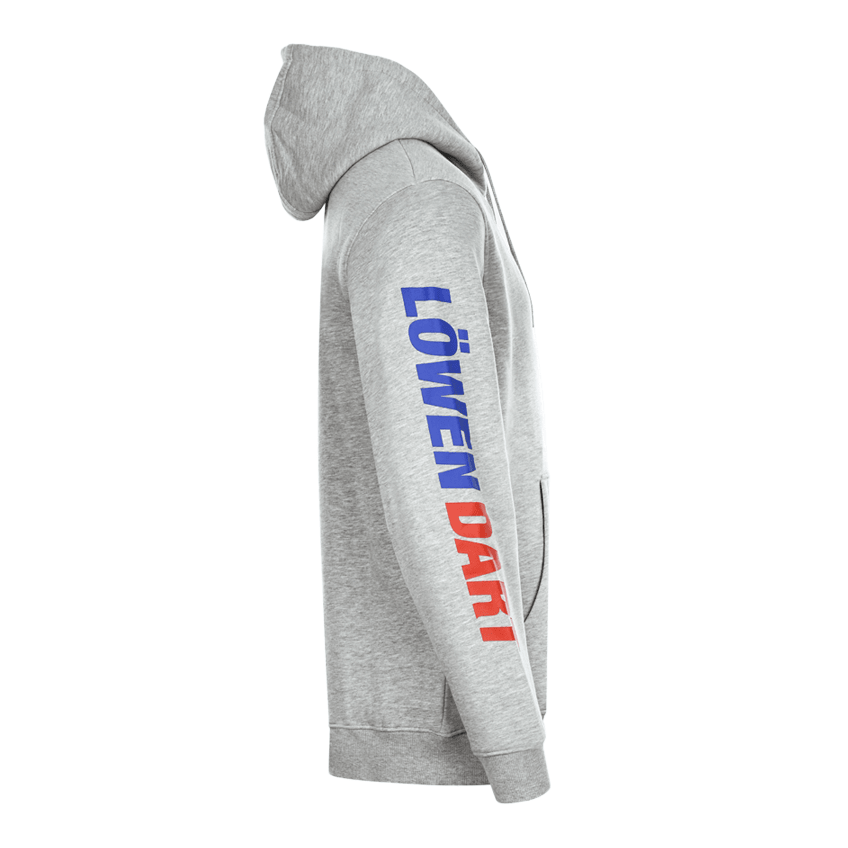 Abgebildet ist der Löwen Kollektion Zip-Hoodie. Der Hoodie präsentiert sich im modernen Design der Kollektion.