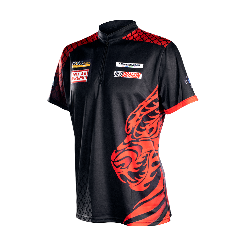 Red Dragon Jonny Clayton Tour dart shirt