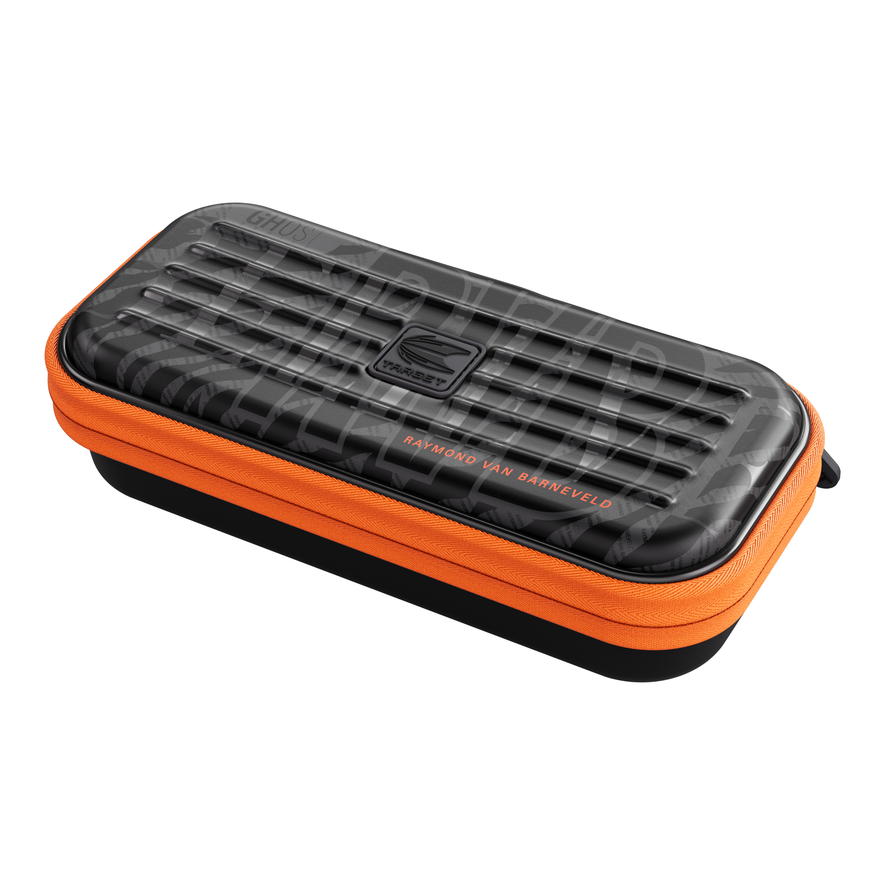Das Foto zeigt das Takoma Ghost Series Raymond Van Barneveld Dartcase. Es ist ein Dart-Etui für Spielzubehör.