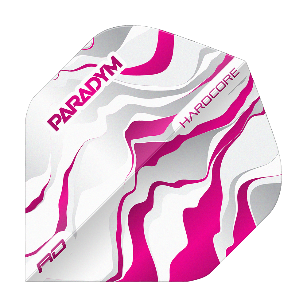 Red Dragon Hardcore Premium Paradym Pink Premium No2 Standard Flights Abgebildet sind die Red Dragon Hardcore Premium Paradym Pink Premium No2 Standard Flights. Diese Dart-Flights überzeugen durch ihr auffälliges, pinkes Design.