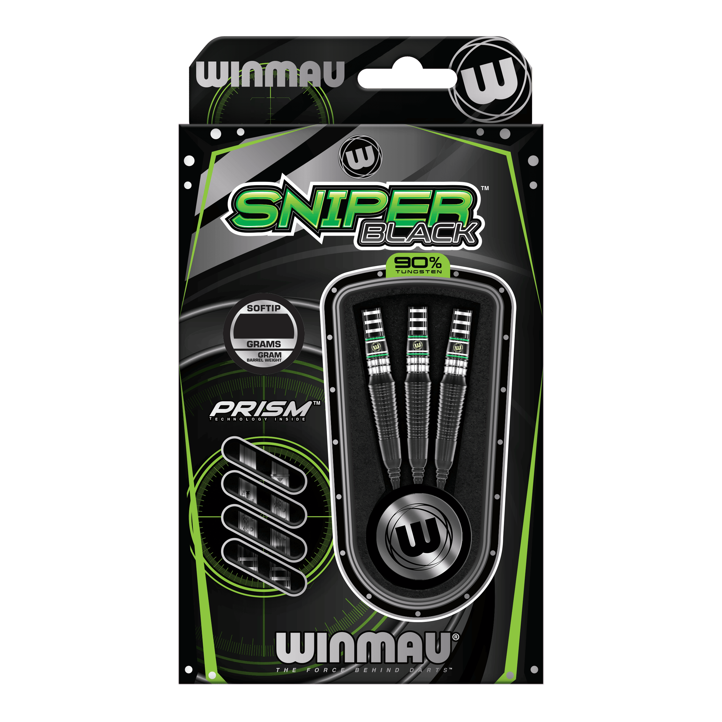 Winmau Sniper Black 2025 Softdarts - 20g