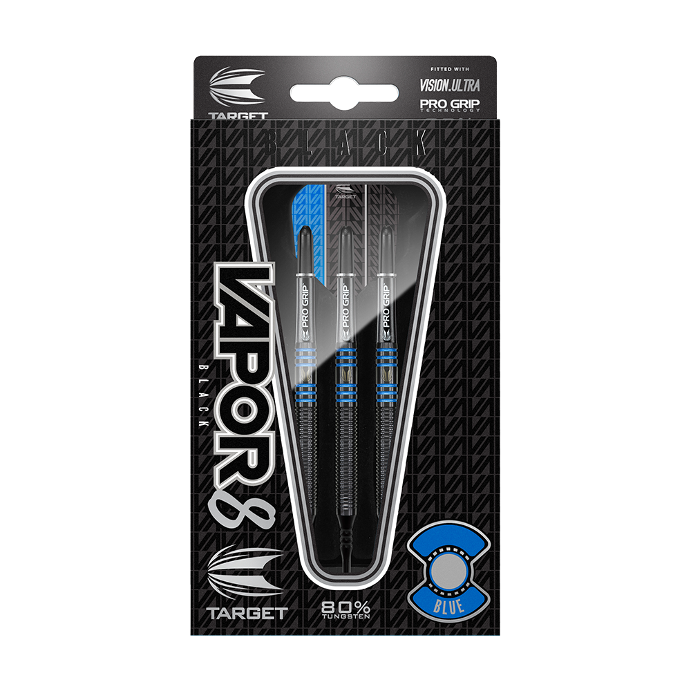 Target Vapor8 Black Blue Soft Darts