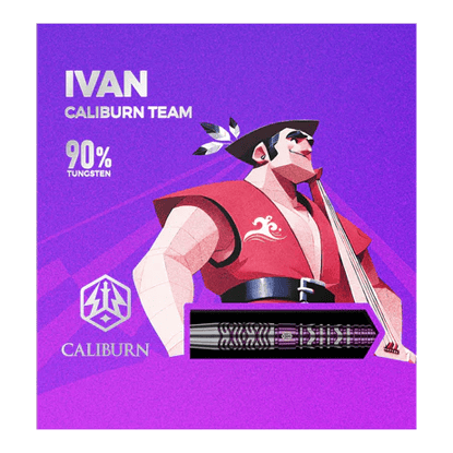 Das Bild stellt die Caliburn Awakening Ivan Softdarts - 20g dar. Diese Darts sind optimal für Softdart-Enthusiasten.