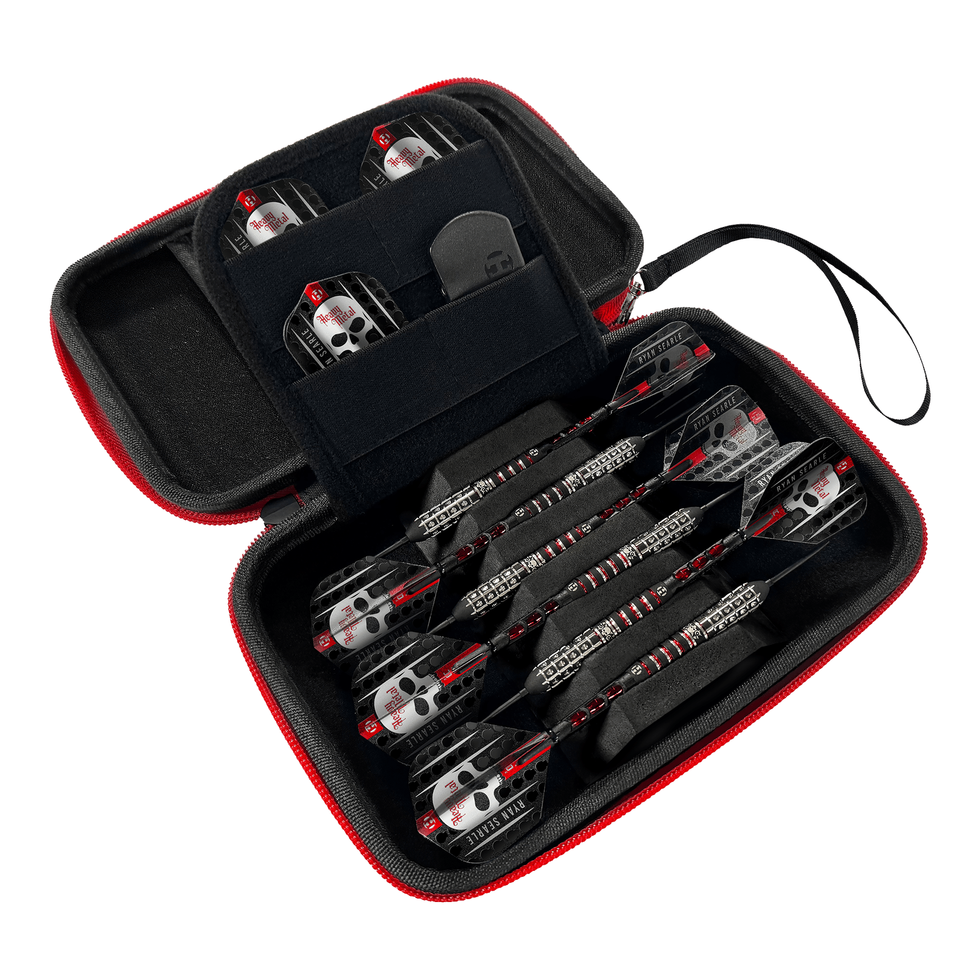 Harrow's Ryan Searle Player Pro6 dart case Harrows Ryan Searle Player Pro6 Dartcase ist ein stabiles Etui für Darts. Es wurde speziell für den sicheren Transport entwickelt.