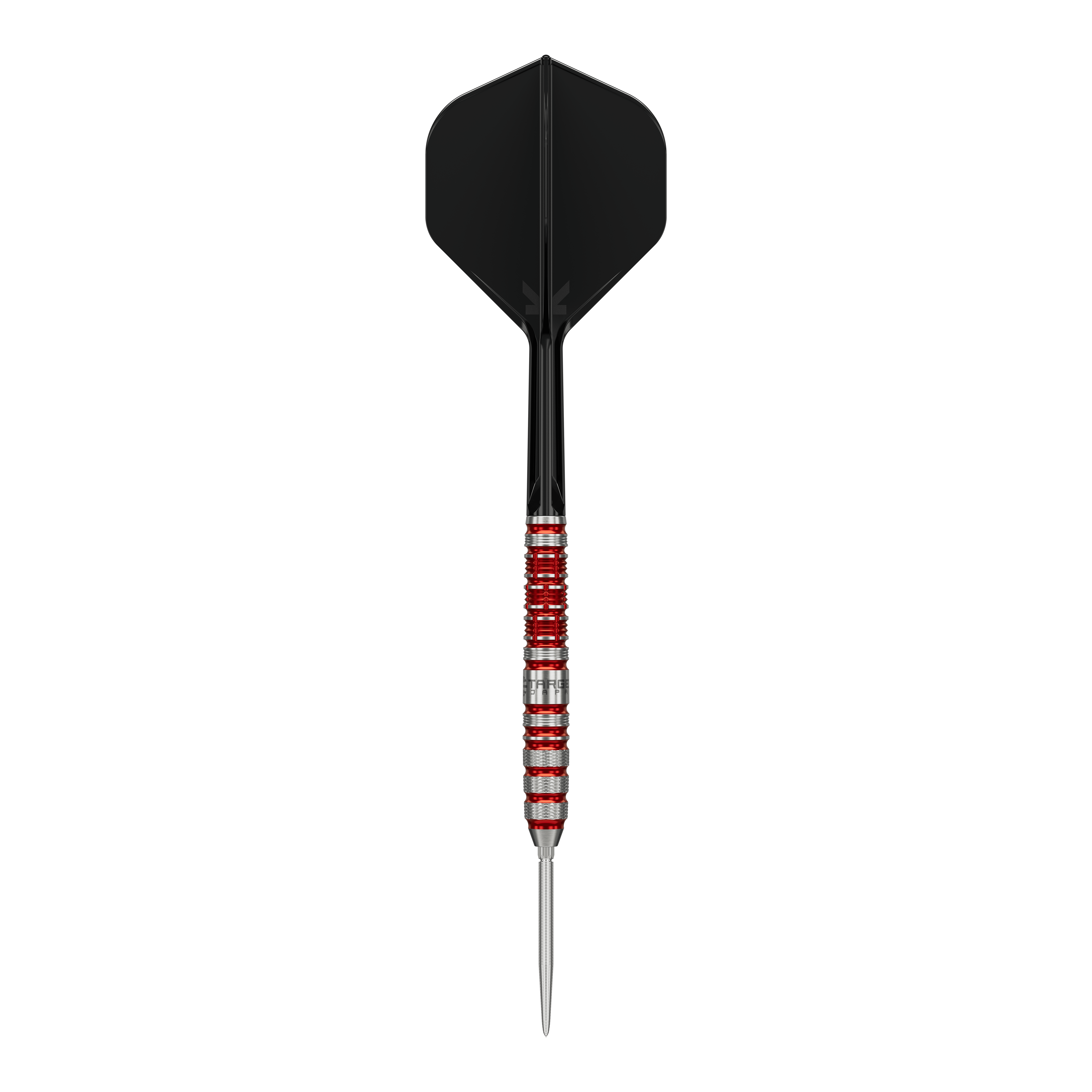 Target Japan Black Marque Spinel Swiss Point Steeldarts - 23g Das Bild zeigt die Target Japan Black Marque Spinel Swiss Point Steeldarts mit einem Gewicht von 23g. Das Produkt ist ein hochwertiger Dartpfeil für anspruchsvolle Spieler.