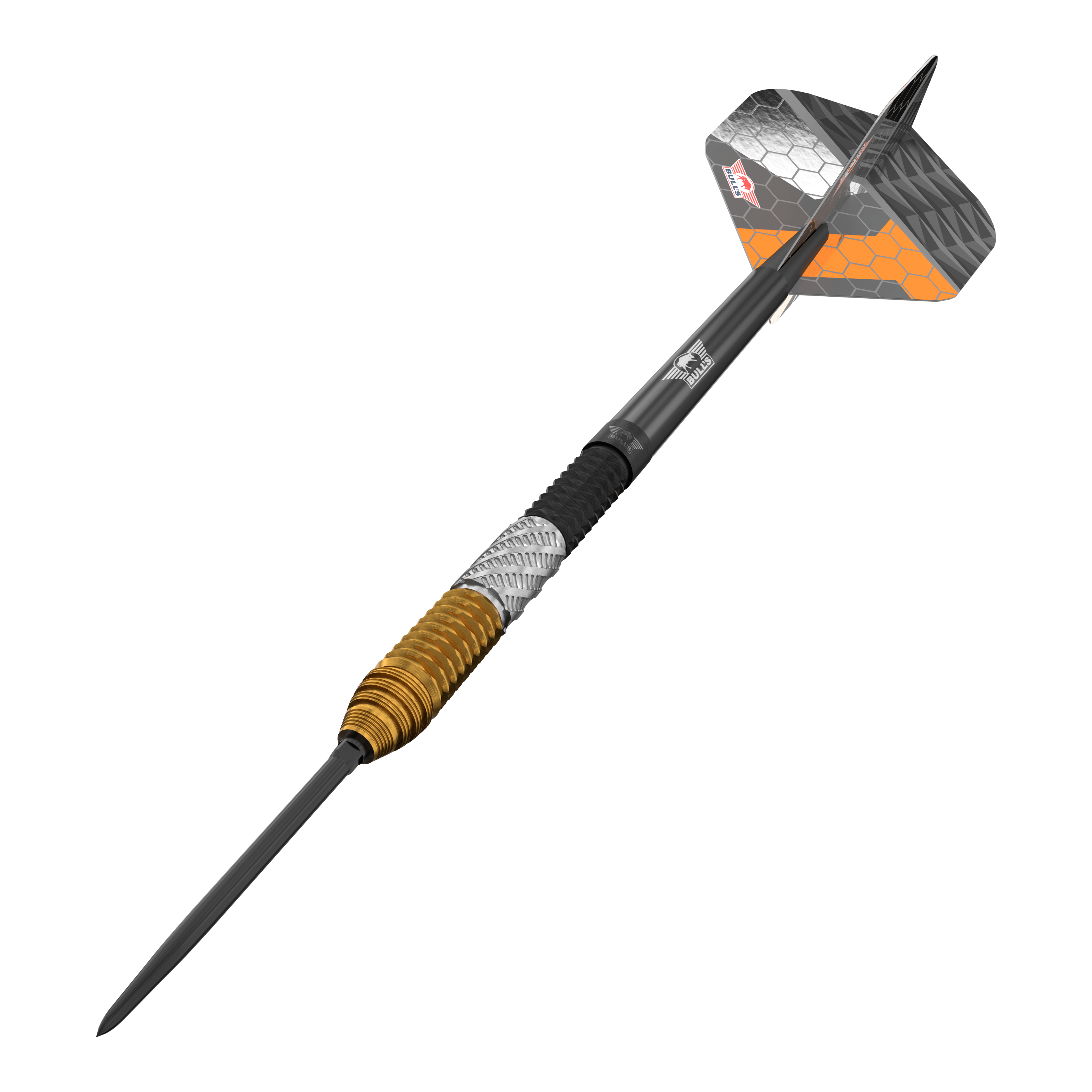 Bulls NL Dirk Van Duijvenbode 95% Convertible Points Steeldarts Hier sieht man die Bulls NL Dirk Van Duijvenbode 95% Convertible Points Steeldarts. Es handelt sich um qualitativ hochwertige Steeldarts.