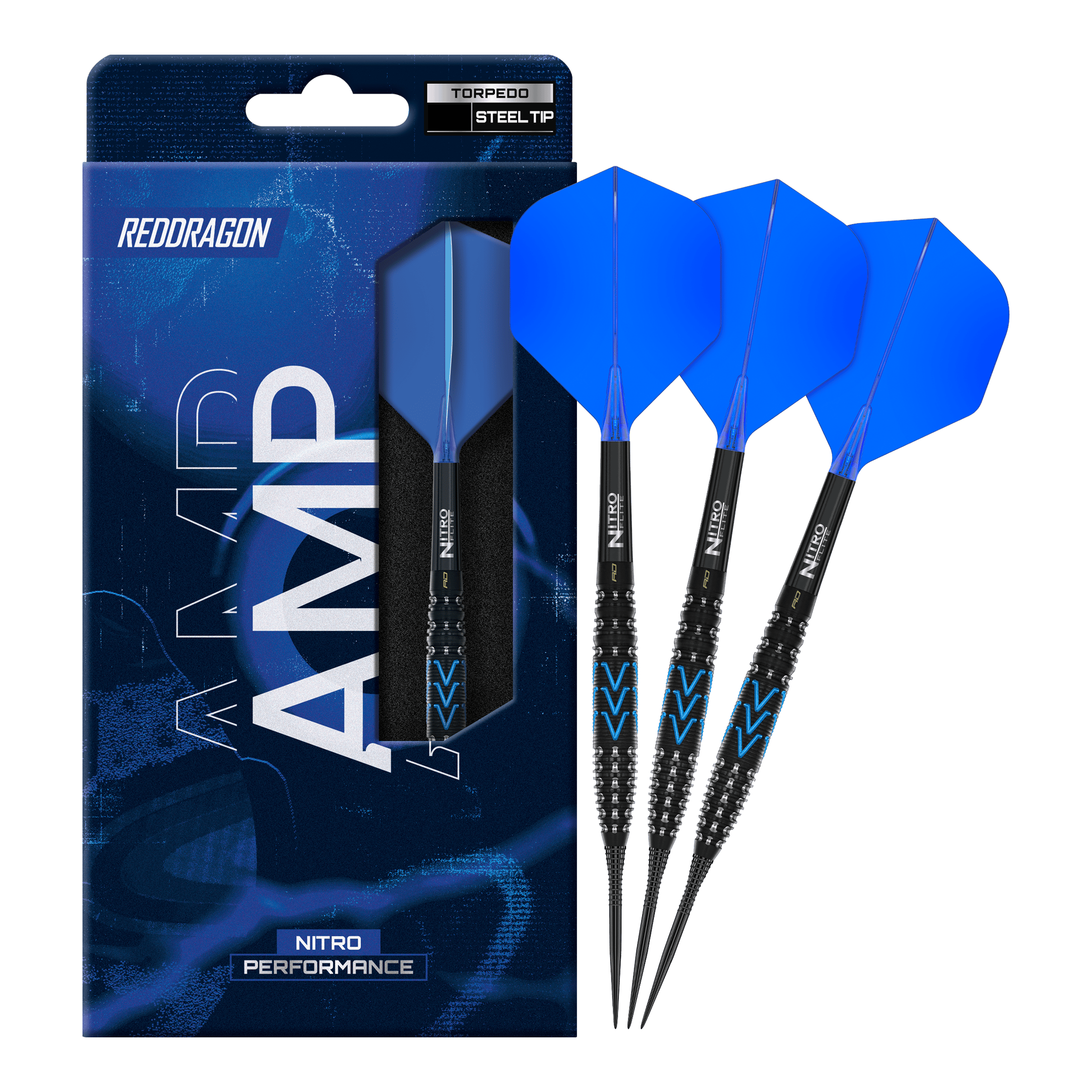 Red Dragon Amp Torpedo Steel Darts Hier ist der Red Dragon Amp Torpedo Steeldarts abgebildet. Es handelt sich um komplette Steeldarts in sportlichem Look.