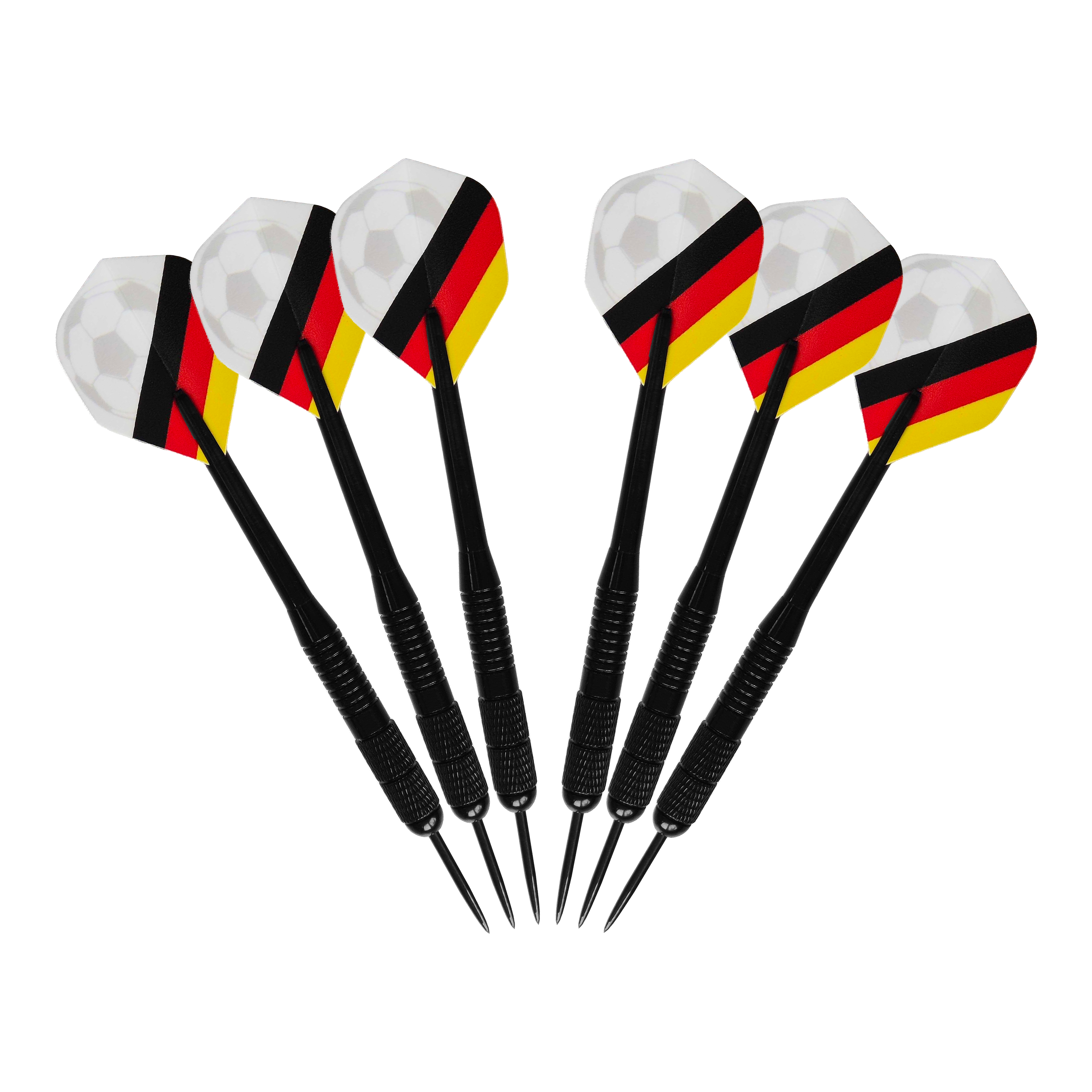 McDart Kick-off Football Bundle Das Bild zeigt das McDart Anpfiff Fußball Bundle. Es handelt sich um ein Produkt für Fußball-Fans, das mehrere Artikel umfasst.