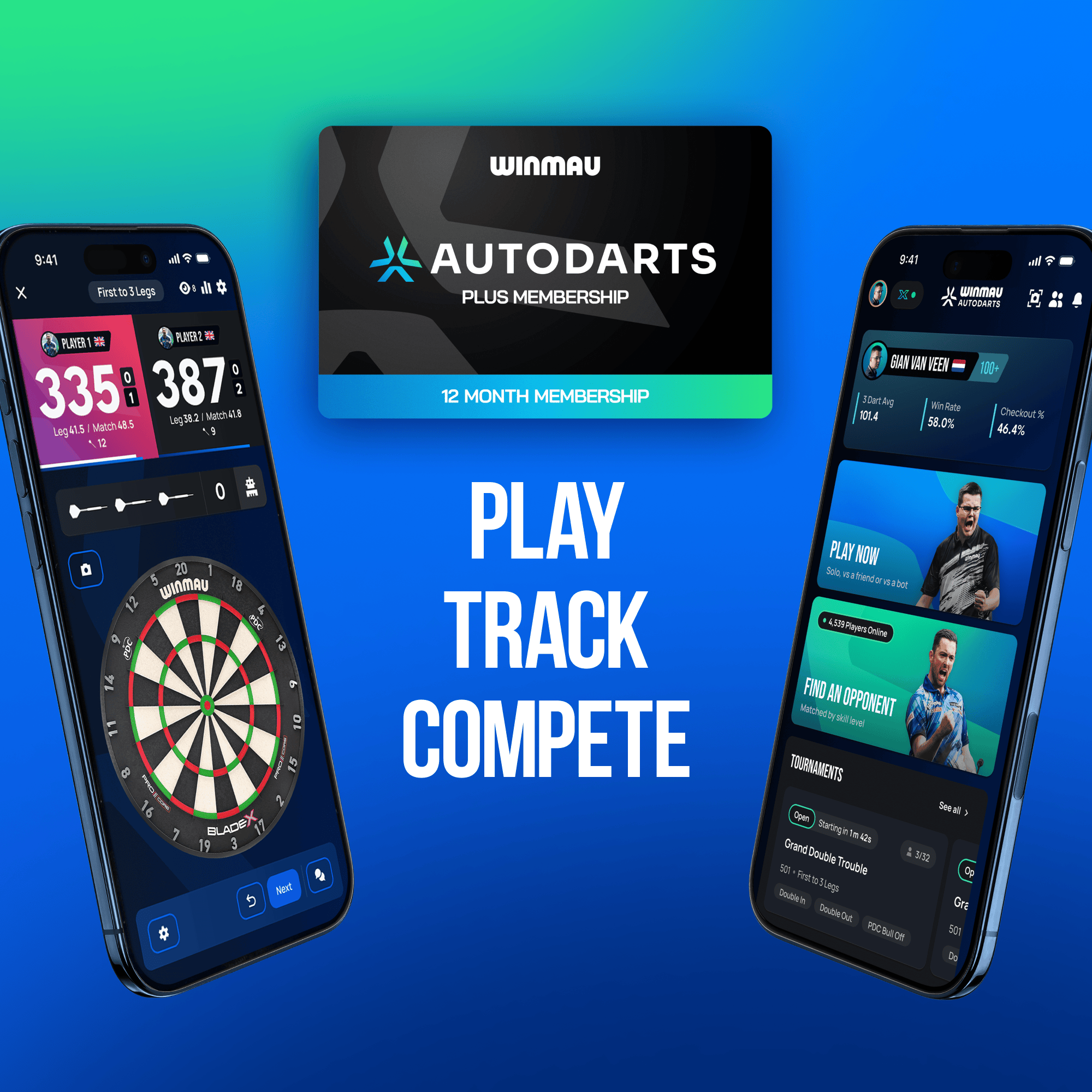 Winmau Device Stand & 12 Months Membership Bundle Winmau Device Stand & 12 Months Membership Bundle