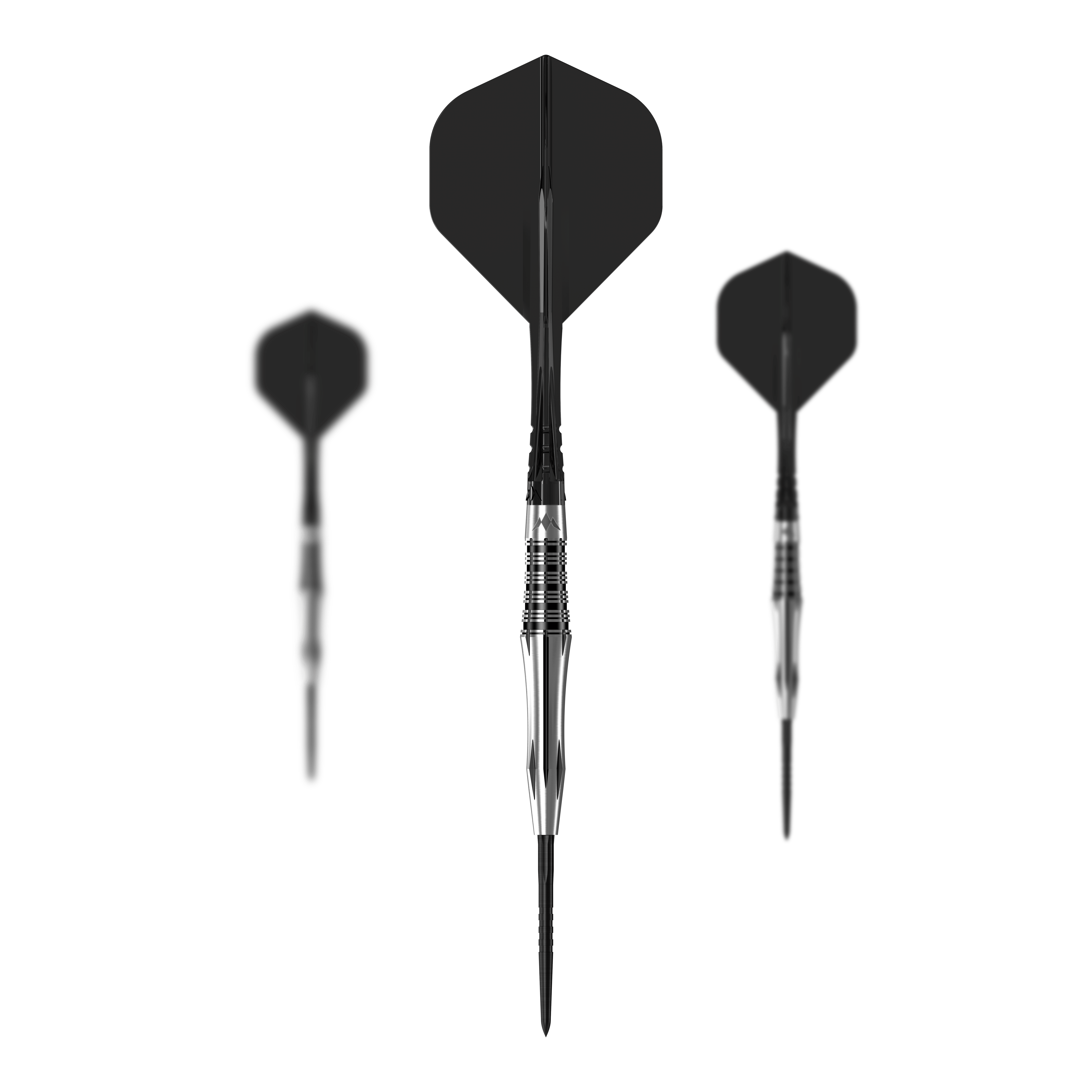 Mission Katana Steel Darts Auf dem Bild ist ein Set der Mission Katana Steeldarts abgebildet. Das Produkt besteht aus mehreren Steeldarts im Set.