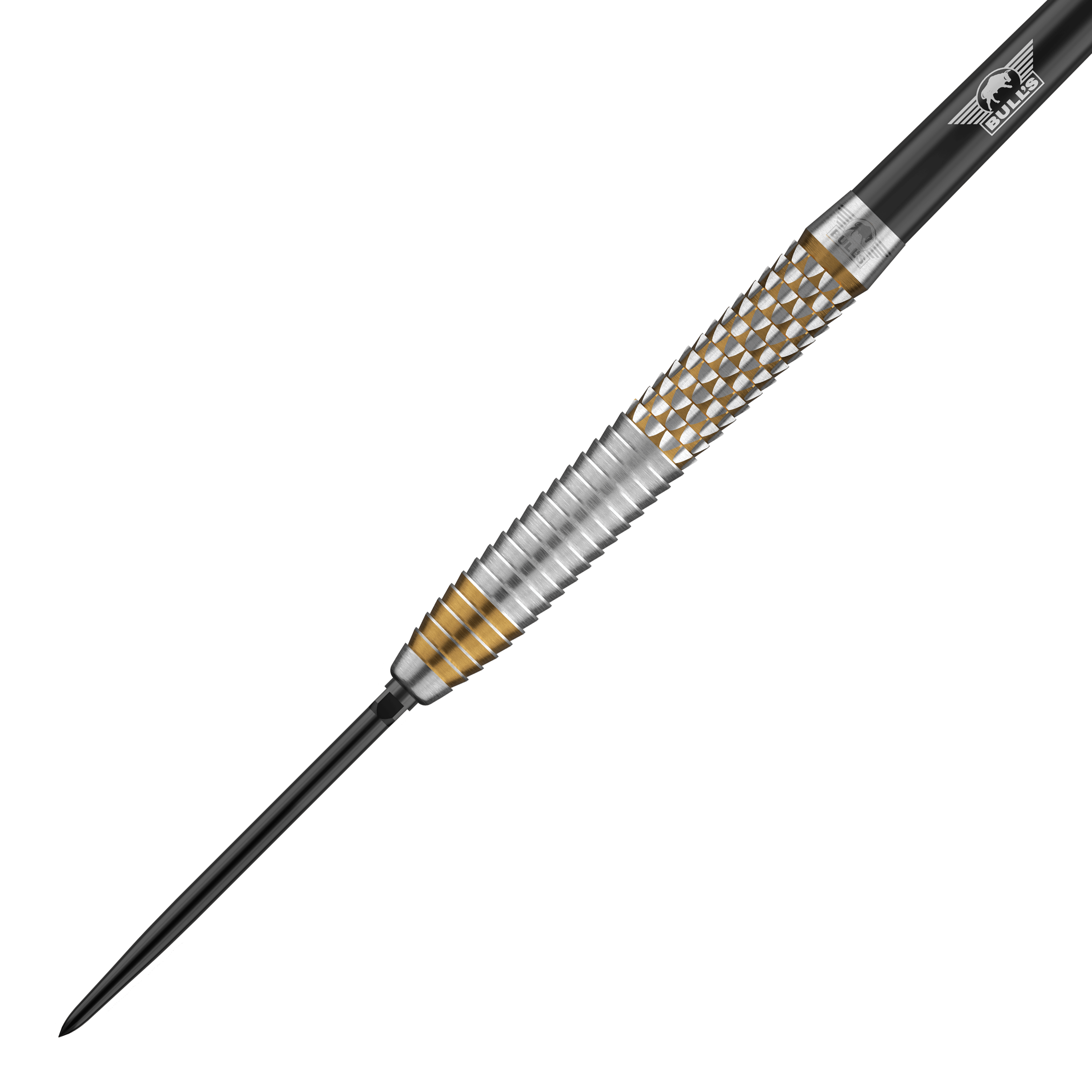 Bulls NL Vintage Shark Convertible Points Steel Darts Das Bild zeigt die Bulls NL Vintago Shark Convertible Points Steeldarts. Es handelt sich um ein hochwertiges Dartprodukt mit besonderen Spitzen.