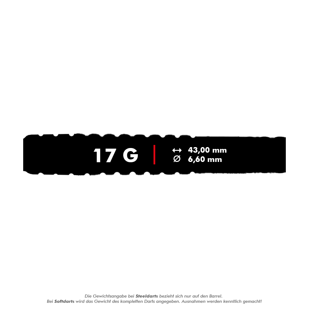 McDart 85 Tungsten V20 Soft Darts - 17g