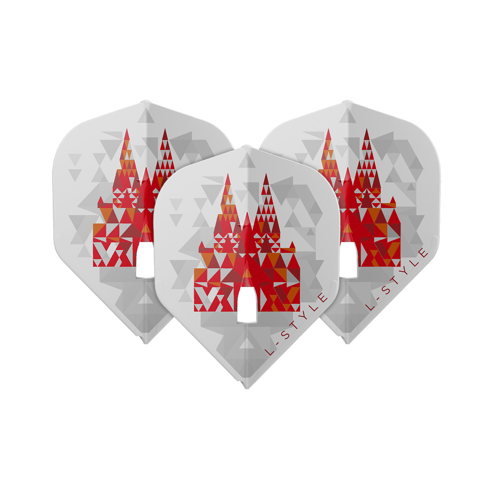 L-Style Florian Hempel Signature V2 L1PRO White Flights L-Style Florian Hempel Signature V2 L1PRO White Flights auf weißem Hintergrund. Die Flights sind speziell für Darts konzipiert.