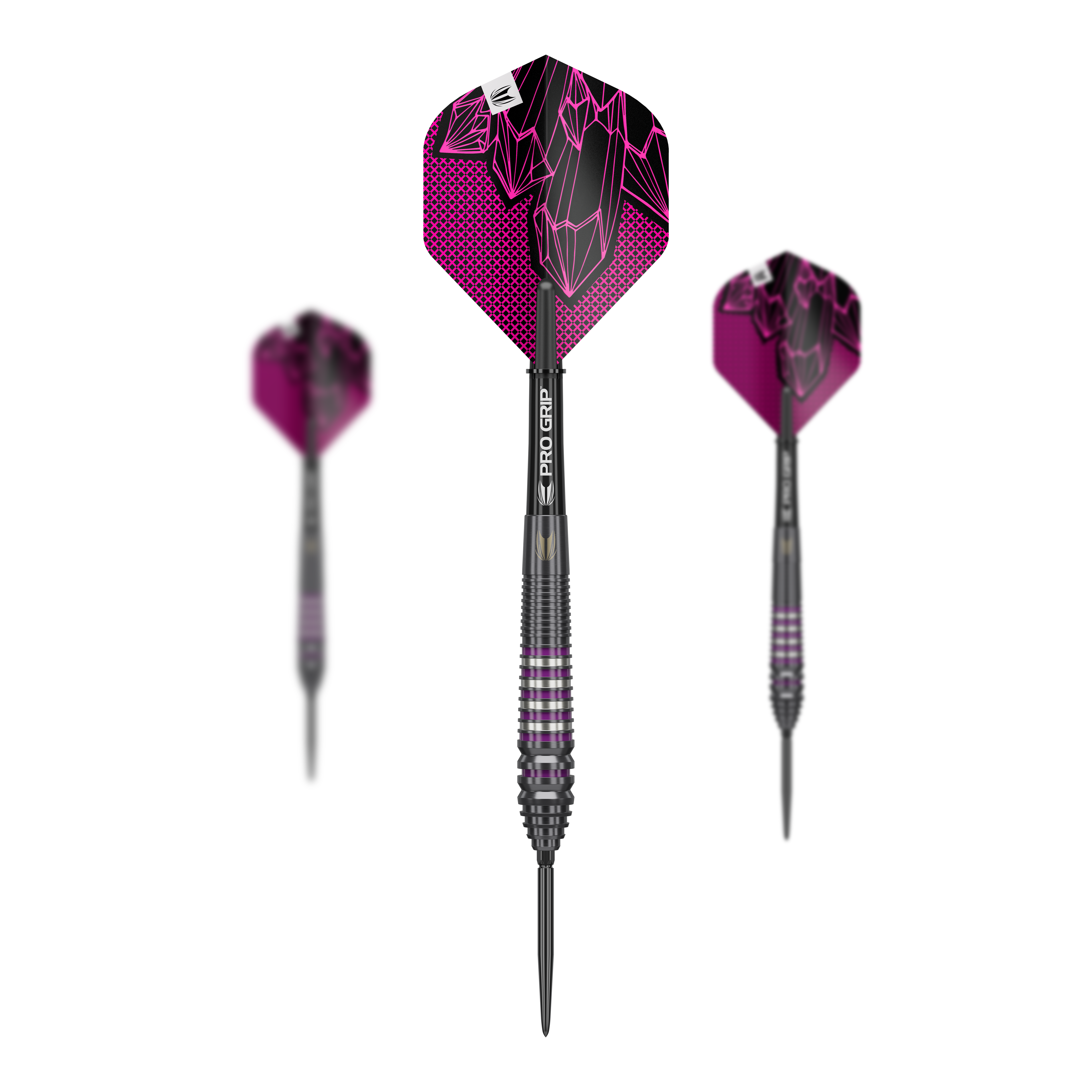 Target Lorraine Winstanley GEN2 Swiss Point Steel Darts - 24g Zu sehen ist das Set der Target Lorraine Winstanley GEN2 Swiss Point Steeldarts - 24g. Es besteht aus mehreren Steeldarts für Dartspieler.