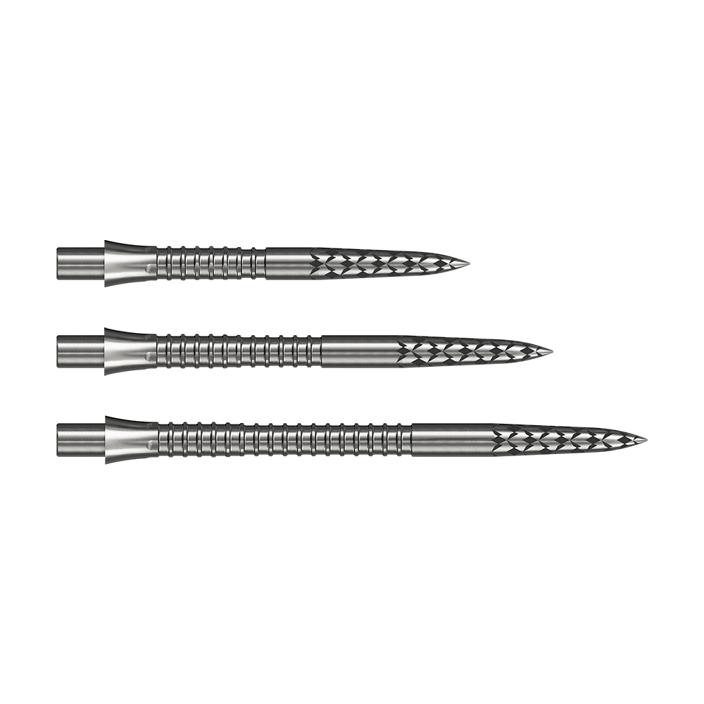 Mission Caliburn EVO dart tips GV logo - silver Mission Caliburn EVO Dartspitzen GV-Logo in Silber. Diese Dartspitzen sind hochwertiges Zubehör für das Darts-Spiel.