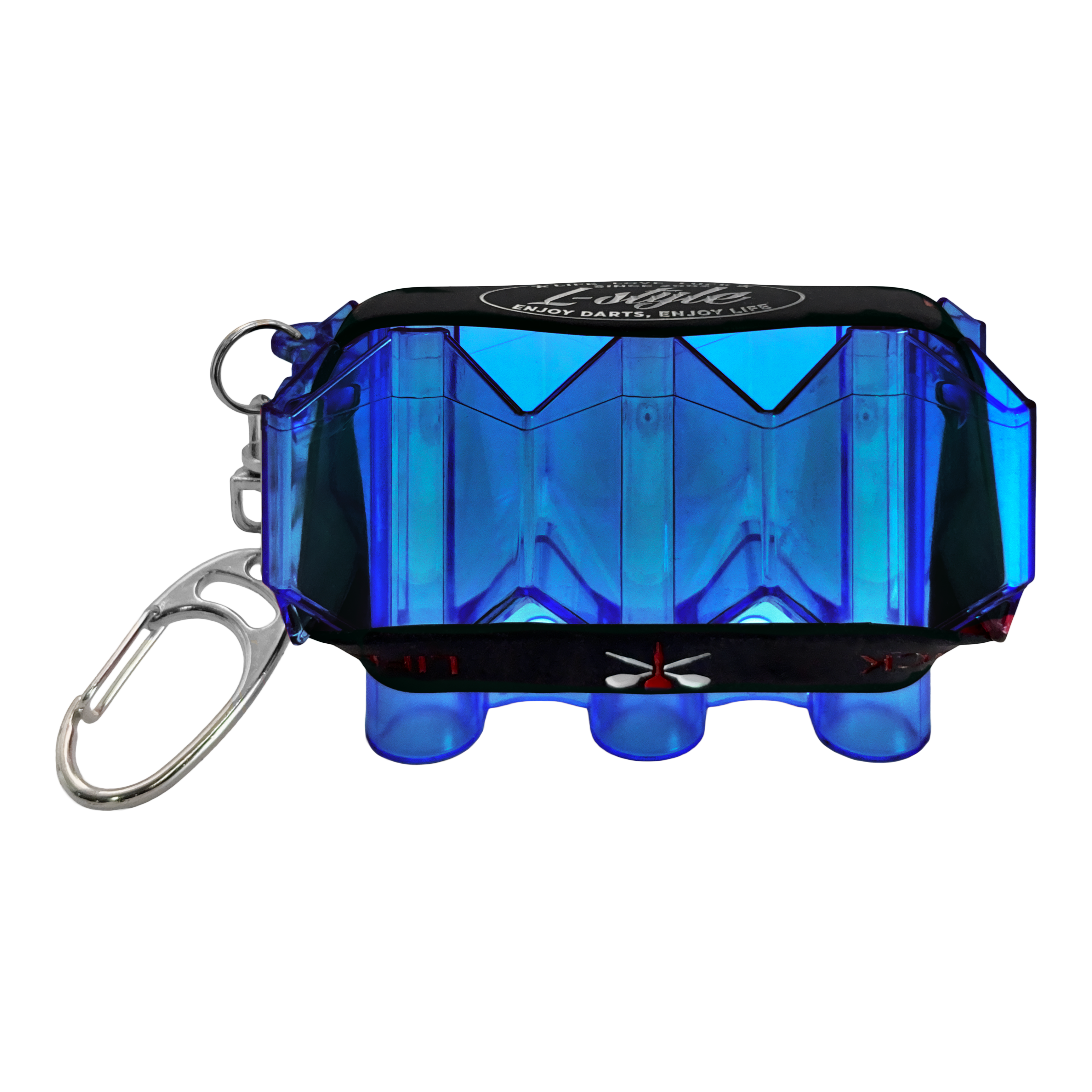 L-Style Krystal Flight Case SP Auf dem Bild ist ein Produkt mit dem Dateinamen LSF3106_LStyle_Krystal_Flight-Case_SP_Blau_1 abgebildet. Wahrscheinlich handelt es sich um ein blaues Flight-Case für Dartflights.