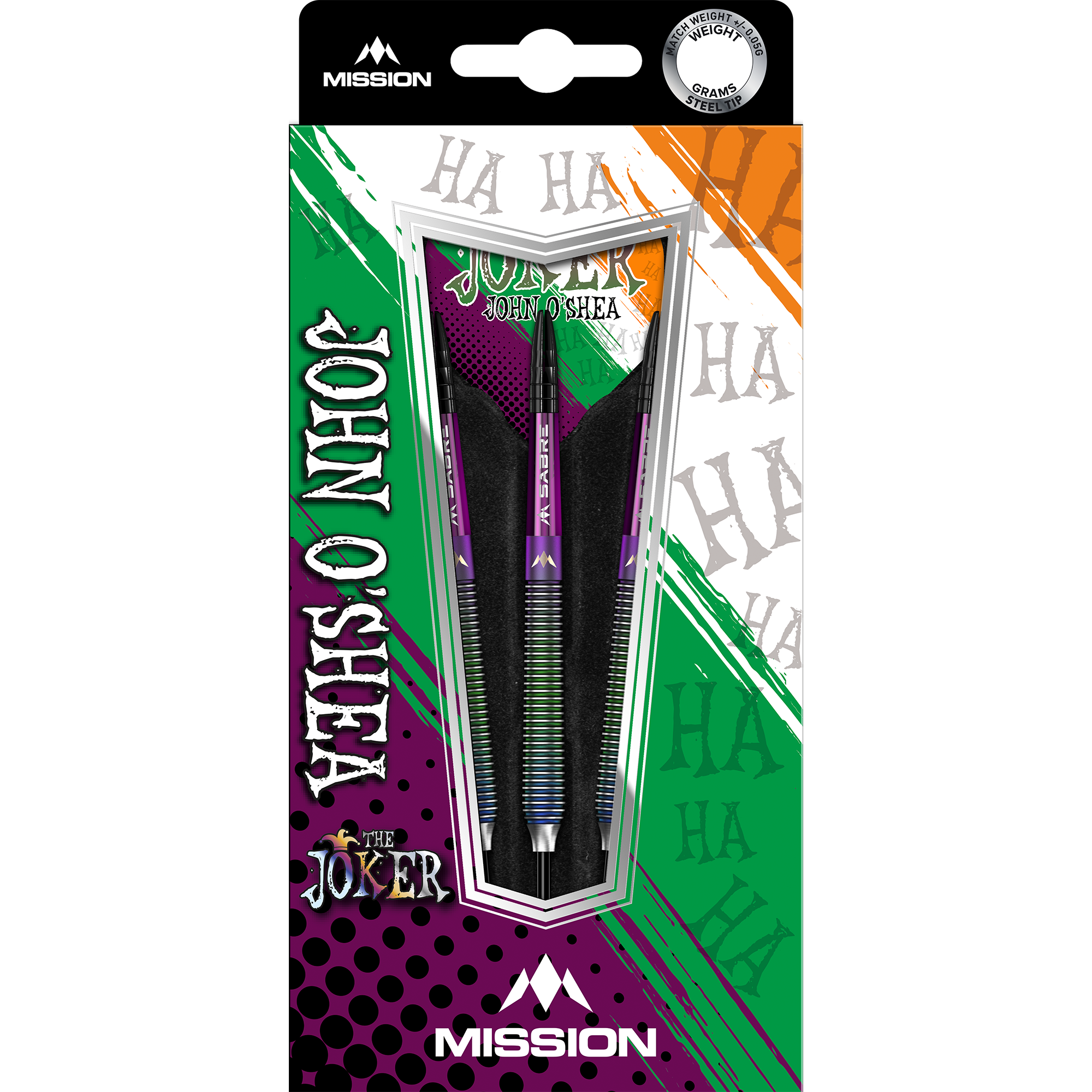 Mission John O Shea Steel Darts - 22g