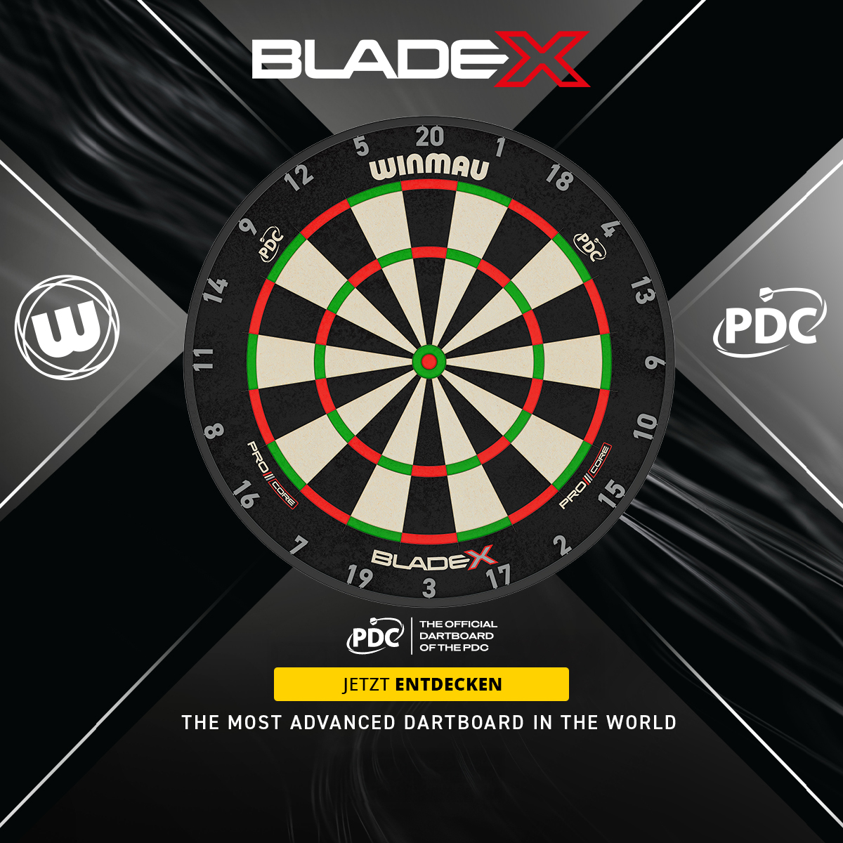 Das Bild trägt den Dateinamen '2025-01_Winmau_BladeX_Hero'. Es könnte ein Produktbild oder Werbematerial für Winmau BladeX zeigen.