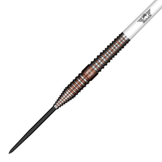 Bulls NL Max Hopp E5 steel darts Das Bild zeigt Bulls NL Max Hopp E5 Steeldarts. Die Darts sind hochwertig verarbeitet und optimal für Turnierspieler.
