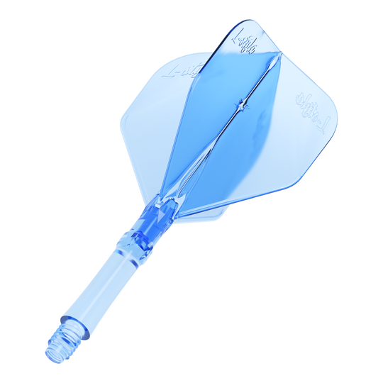 L-Style L-Sytem Flights - Clear Blue Abgebildet ist das Produkt L-Style L-Sytem Flights - Clear Blue. Die transparent blauen Flights werden zum Spielen von Darts verwendet.