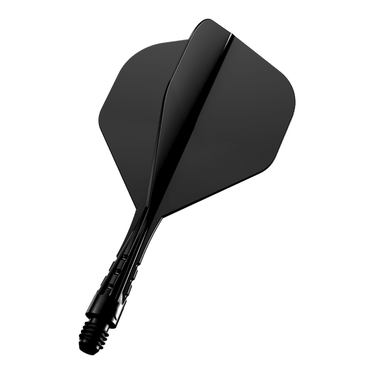 Mission Force 90 Vortex No2 Flight Shaft System - Solid Black Abgebildet ist das Mission Force90 Vortex No2 Flight-Shaft-System in Solid Black mit 222 mm Länge. Das Produkt erscheint in solider schwarzer Farbe.