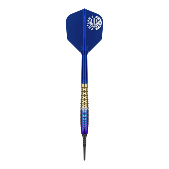 Target Japan Prime Series Zenith GEN2 Softdarts - 20g. Das Bild zeigt einen hochwertigen Softdart in silberner Optik.