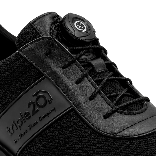 Triple20 Dart Shoes Textile with Twist Closure - Black Triple20 Dart Shoes Textile with Twist Closure - Black