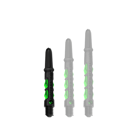 HR422_Harrows_Carbon_ST_Shafts_Gr-n_33mm_1KJ16d1w2pPpA4 Harrows Carbon ST Shafts - elegante Dartschäfte mit heller Schattierung. Die Oberfläche ist glatt mit feinen Details verziert.