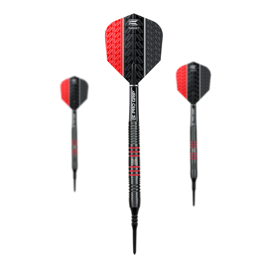 Target Vapor8 Black Red Soft Darts - 19g