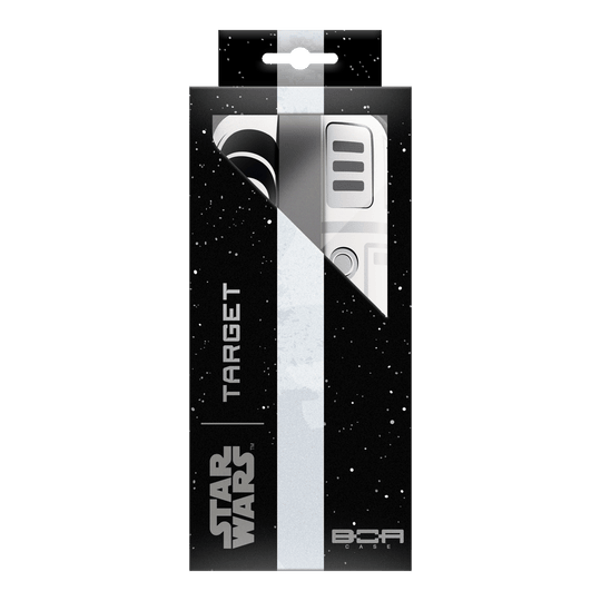 Target Star Wars Boa Dartcase - Stormtrooper Zu sehen ist das Target Star Wars Boa Dartcase mit Stormtrooper-Motiv. Das Etui ist praktisch für den Transport und die sichere Aufbewahrung von Darts.