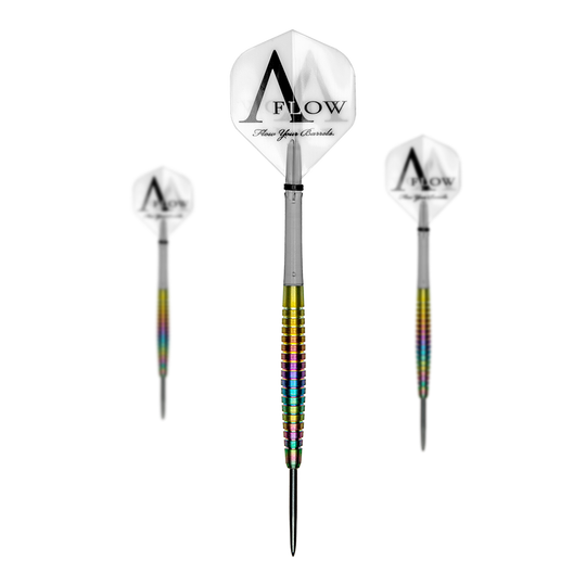 Dynasty Fallon Sherrock AFlow Black Line Rainbow Steeldarts -  23g