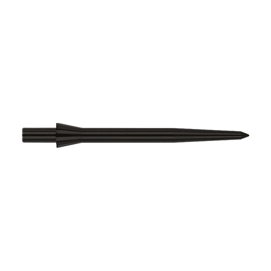 Red Dragon Raptor Plain Black steel dart tips - 30mm Dies ist eine schwarze Steeldartspitze der Marke Red Dragon, Modell Raptor Plain Black. Sie ist 28 mm lang und hat ein schlichtes, elegantes Design.