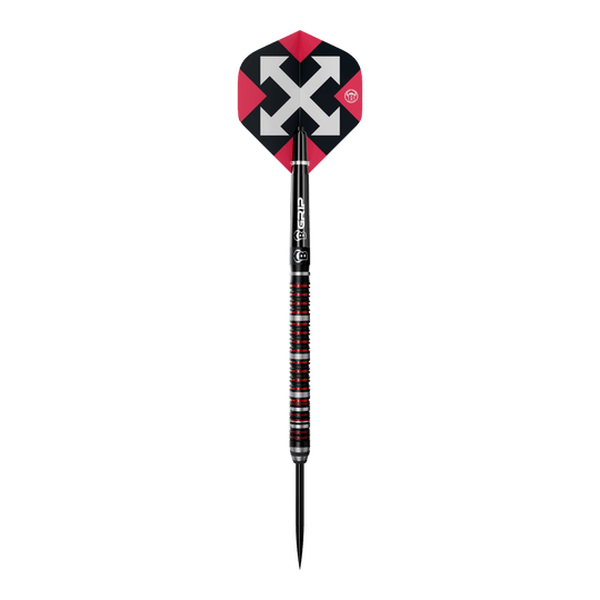 Zu sehen sind die Bulls Sixty S2 Steeldarts. Die Darts zeichnen sich durch ihr sportliches Design und ihre hochwertige Verarbeitung aus.
