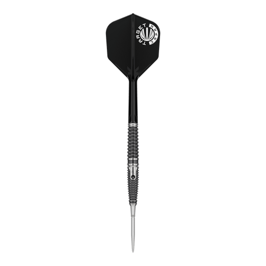Target Japan Paul Lim The Legend GEN9 Swiss Point Steeldarts sind auf dem Bild zu sehen. Diese Darts sind speziell für Präzisionswürfe entwickelt.