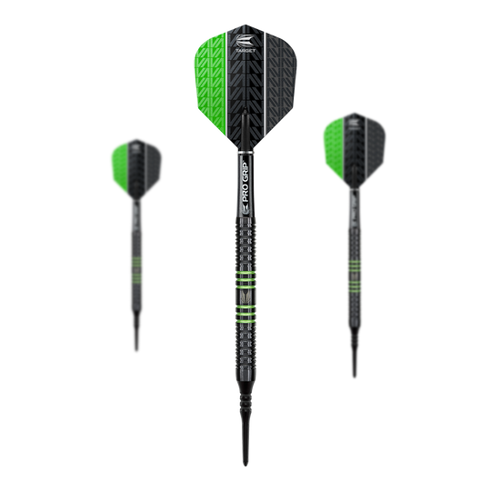 Target Vapor8 Black Green Soft Darts - 18g