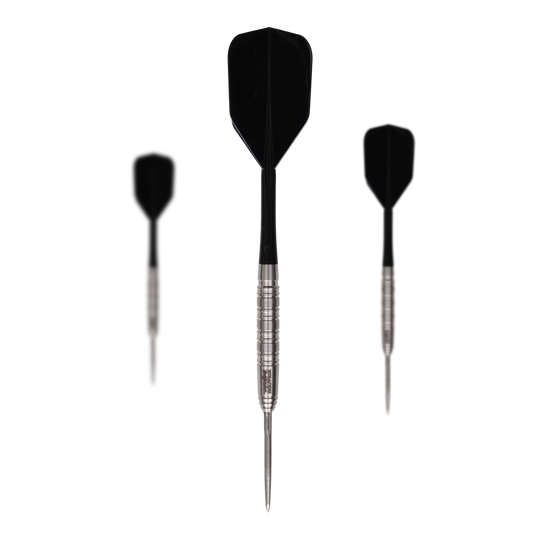 Caliburn Wolfpack W7 steel darts - 21g Das Bild zeigt das Produkt Caliburn Wolfpack W7 Steeldarts - 21g. Es handelt sich um ein Set Steeldarts mit einem Gewicht von 21 Gramm.