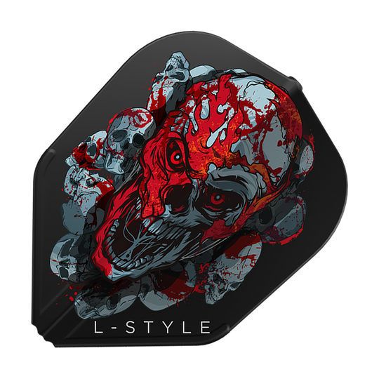 Abgebildet sind L-Style Ryan Searle Signature V4 Black L3EZ Flights. Die schwarzen Flights wurden für maximale Leistung entwickelt.