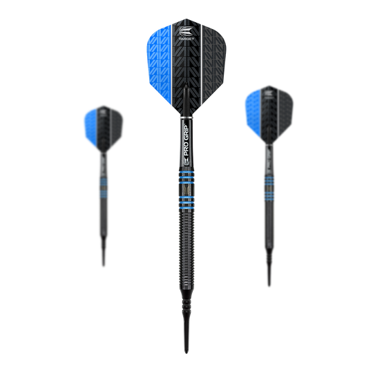 Target Vapor8 Black Blue Soft Darts