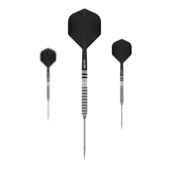Dieses Bild zeigt ein Set der Red Dragon Gian Van Veen Tour Edition Switch Point Steeldarts - 21g. Die Darts sind ideal für ambitionierte Spieler.