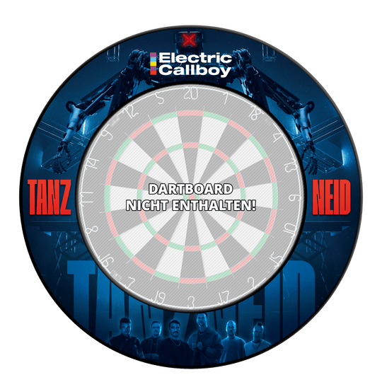 Zu sehen ist vermutlich das Produkt 'EC01 Electric Callboy Tanzneid Dartboard Surround 3'. Es ist ein Schutzring für eine Dart-Scheibe.