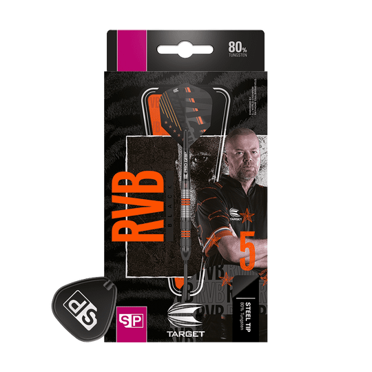 Target Raymond Van Barneveld Black Swiss Point steel darts