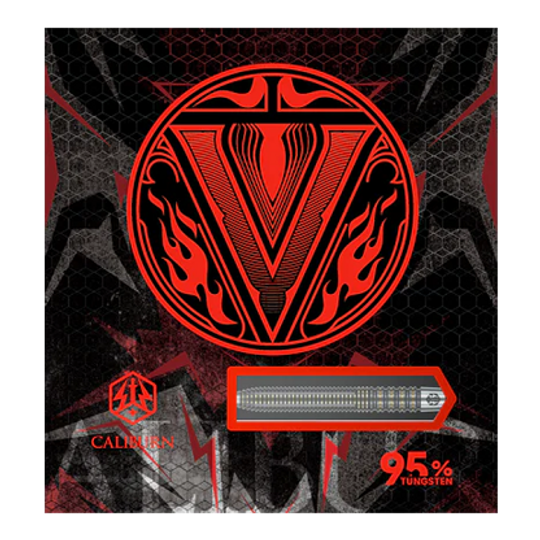Zu sehen sind Caliburn V-Series V2 Steeldarts. Sie sind ideal für den professionellen Einsatz.