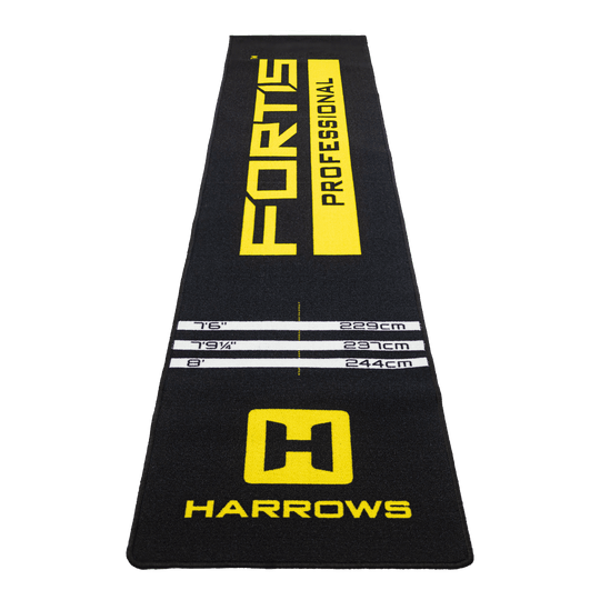 Harrows Fortis Dartteppich - Gelb Harrows Fortis Dartteppich in Gelb. Der Dartteppich ist großflächig zu sehen.