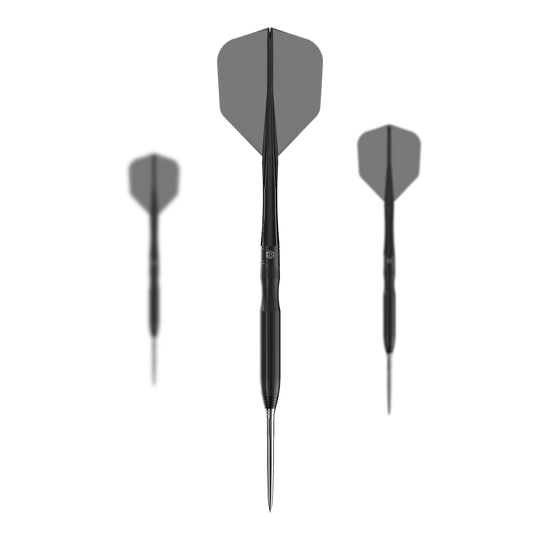 Caliburn Chord C1 steel darts - 21.5g Auf dem Bild ist das Set der Caliburn Chord C1 Steeldarts mit 21,5g zu erkennen. Mehrere Dartpfeile sind zusammen abgebildet.