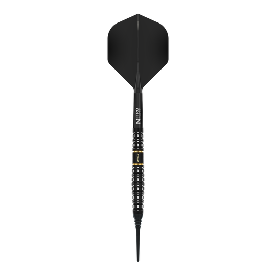 Hier sieht man die Red Dragon Ascend Torpedo Softdarts - 22g. Sie sind für das Softdartspiel optimiert.