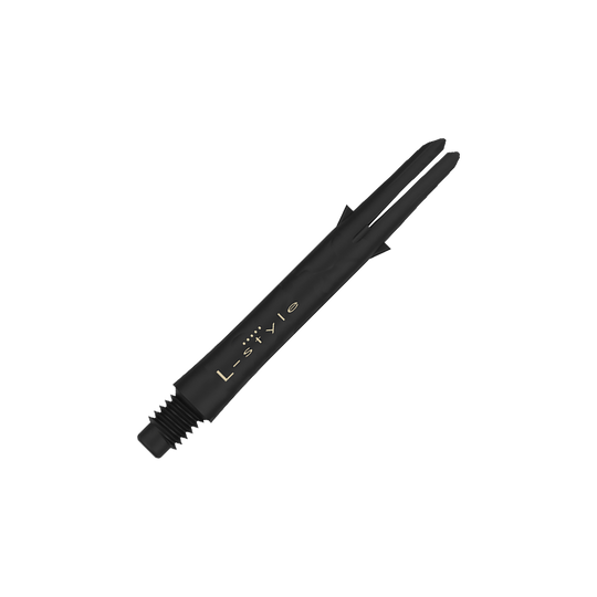 L style carbon shafts Dies ist ein schwarzer Carbon-Schaft für Dartpfeile der Marke L-Style. Der Schaft ist 39 mm lang und hat kein Kappen-Ende.