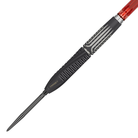 Abgebildet sind die Target Shift Swiss Point Steeldarts. Verschiedene Teile des Sets werden präsentiert.